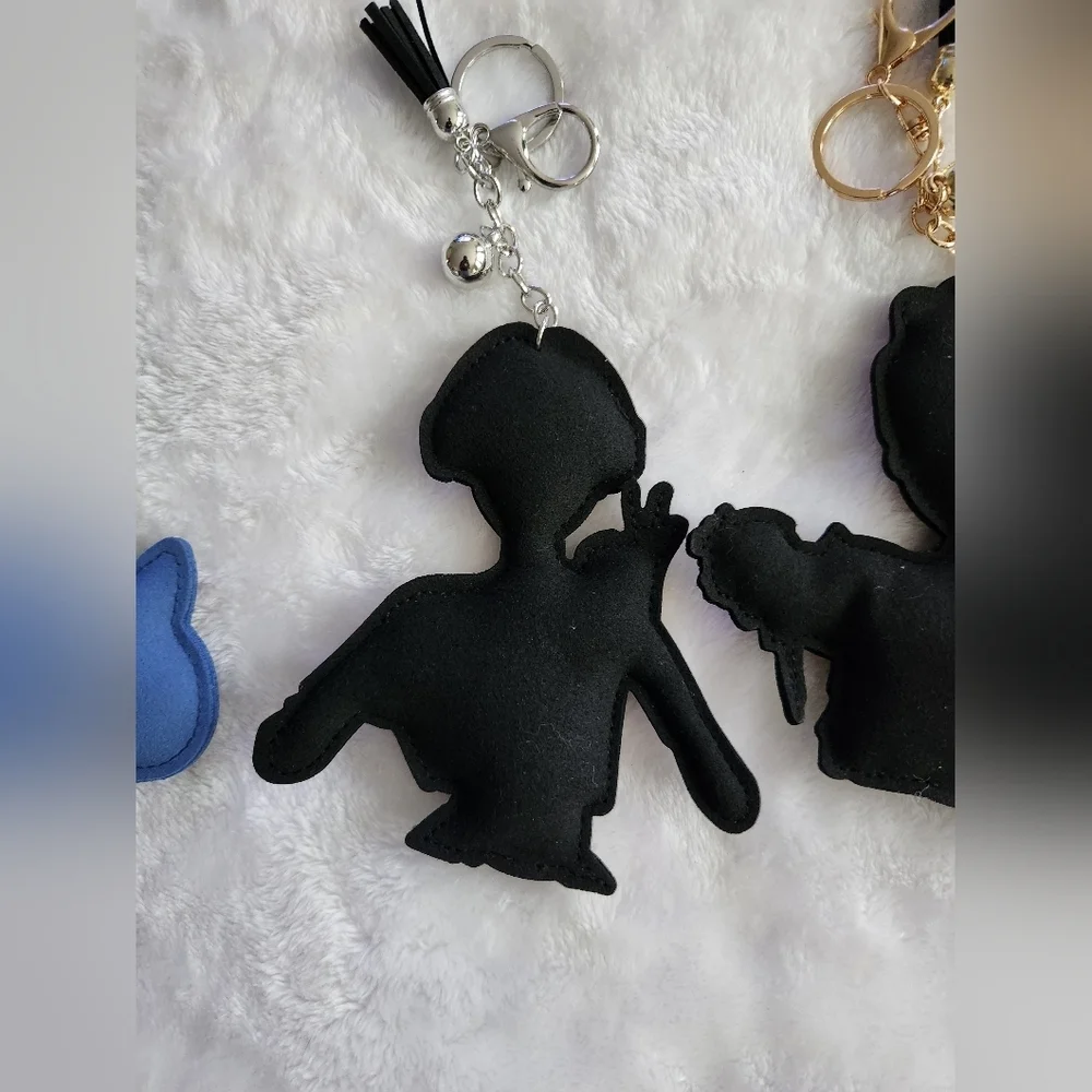 KPop Demon Hunters HUNTR/X Colorful Character Keychains Set Bag Charms